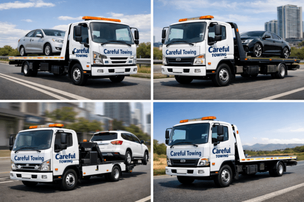 Careful Towing tow trucks in action across Johannesburg and Gauteng